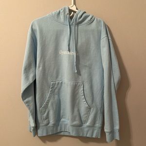 ilysm kinda light blue hoodie